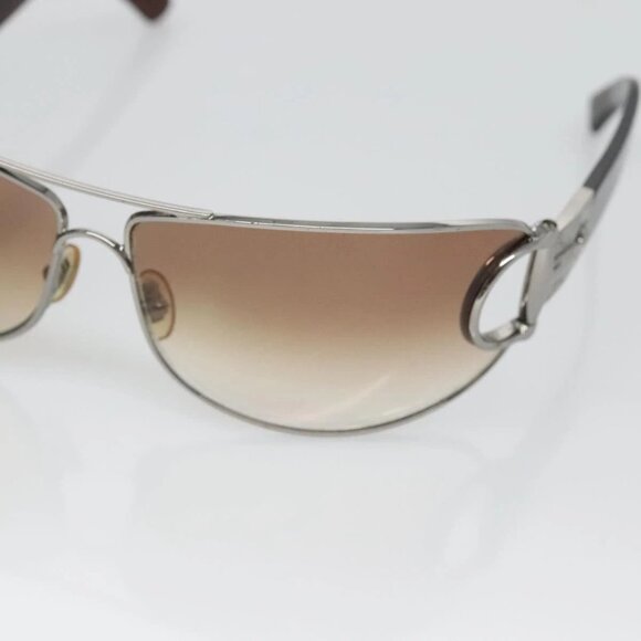 GUCCI Horsebit Sunglasses plastic Brown Auth - Picture 7 of 11